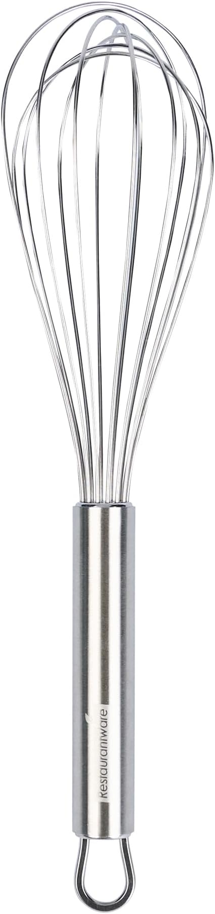 Restaurantware-German Standard 10.6 Inch French Whisk, 1 Dishwashable Kitchen Wire Whisk - Ergonomic Handle, Durable, Stainless Steel French Whip, For Blending, Stirring, Mixing Of Ingredients