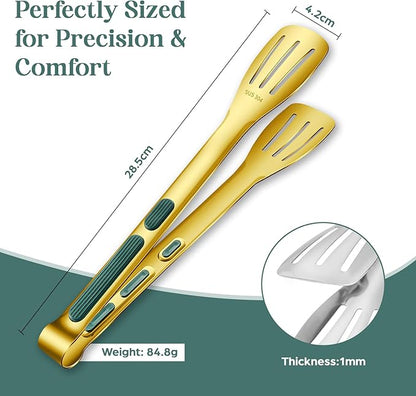 | Kitchen Tongs | 11.2-inch Tongs for cooking | Pack of 2.