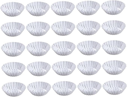 GLEAVI 30pcs Aluminum Alloy Egg Tart Molds Tart Tins for Baking Reusable Tartlet Pans Non Stick Coating