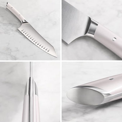 Cangshan HELENA Series German Steel Forged BBQ Knife Set (White, 9-Piece Bag Set)