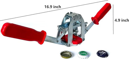 Manual Beer Bottle Capper Tool with 150 count Beer Bottle Caps,26mm Beer Corking Machine for Home Brewing（Crown Cap WN005）