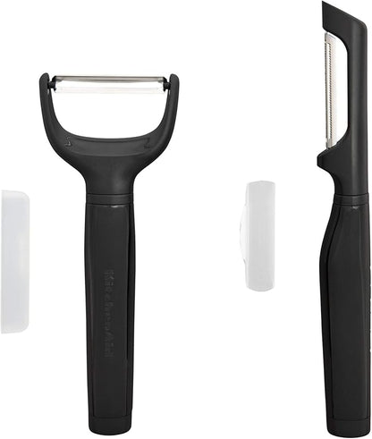 KitchenAid Universal Euro Y Peeler, Set Of 2, Black