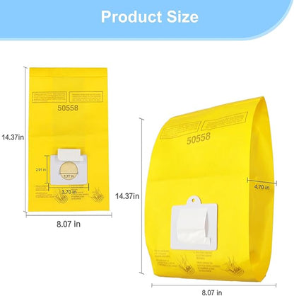 45 Pack Replacement Vacuum Bags - Compatible with Kenmore Canister Type C/Q 5055, 50555, 50557, 50558, and Panasonic Type C-5 C-18 - Premium Canister Vacuum Bags (45PCS)