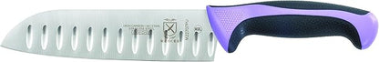 Mercer Culinary Millennia Colors 5-Piece Magnetic Board Set with Purple Handles, Bamboo