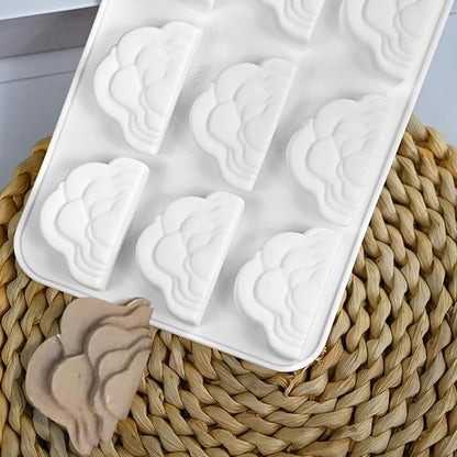 mostsom Silicone Mold Savarin Chocolate Molds Star Mountain Mousse Cake Mold DIY Bakeware Molds (B_8.88x4.6x0.6 inch)