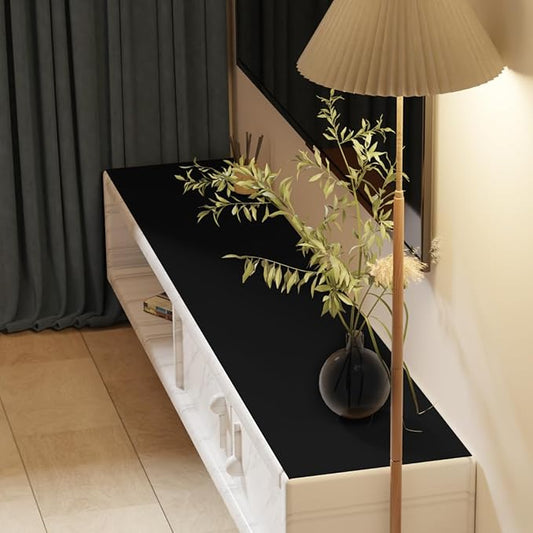 Dresser Top Cover - Can Be Used On Both Sides Waterproof and Easy to Clean Good Flatness Used for Dresser Table(Black+Gray 10x48)