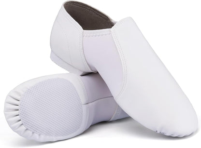 Linodes Unisex 006 PU Leather Upper Slip-on Jazz Shoe for Women and Men's Dance Shoes