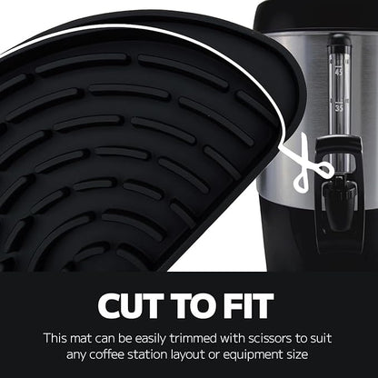 MIMORE Drip Tray - Silicone Coffee Drip Tray for Hamilton 45 Cup and Large Coffee Maker - Drink Dispenser Drip Pan Catcher