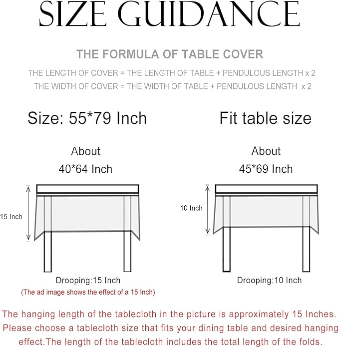 patdrea Designer French Table Cloth for Rectangle Table,Vintage Green Linen Birds and Leaves Pattern Tablecloths,Dacorative Cover Kitchen Dining,Christmas,Thanksgiving,Tea Party,55"x79"-Warbler