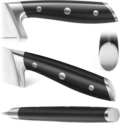 Cangshan ALPS Series 502810 German Steel Forged 15-Piece In-Drawer Knife Set with Bamboo Tray, (Black)