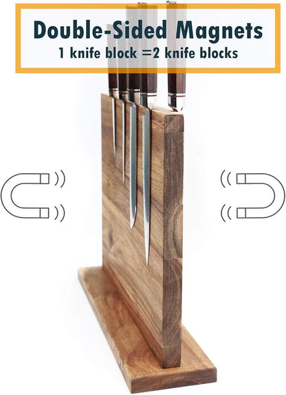 Knife Broad With Strong Magnets,16X12 Inches Magnetic Knife Block without Knives,Display Stand and Storage Rack