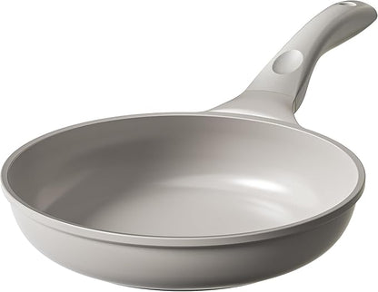 Redchef Nonstick Frying Pan Skillet, Non Stick Ceramic Frying Pan, Egg & Omelet Pans, Non Toxic, Kitchen Healthy Cookware, PFAS & PTFE & PFOA Free,Induction Compatible, Gray, 9.5"