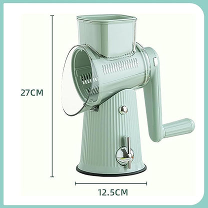 Sakesfor 5 In 1 Food Chopper,2025 New Sakesfor 5 In 1 Rotary Cheese Grater Vegetable Slicer,5 in 1 Hand Crank Food Chopper,Easy To Clean Kitchen Gadgets(White)