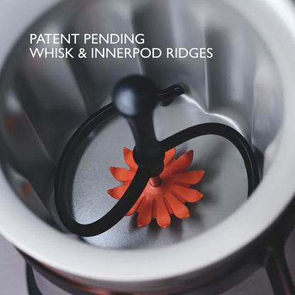 Hotel Chocolat Hot & Cold Drinking Chocolate System - The ALL-NEW Velvetiser from Kit includes hot chocolate maker, 10 serving taster box, mug and glass - Pewter Edition