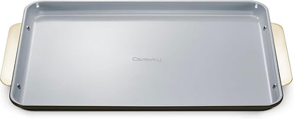 Caraway Non-Stick Ceramic Baking Sheet - Naturally Slick Ceramic Coating - Non-Toxic, PTFE & PFOA Free - Perfect for Baking, Roasting, and More - Large (18" x 13") - Black