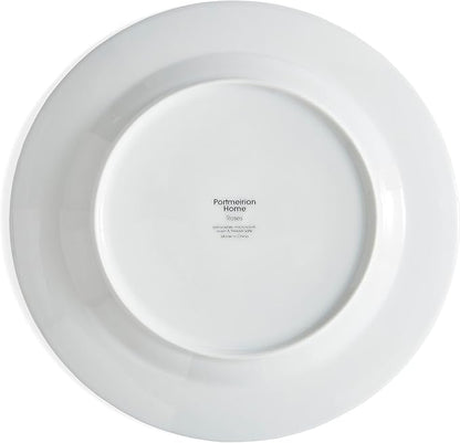 Portmeirion Home Roses 16 Piece Set - Delicate Pink Rose & Butterfly Pattern, Dishwasher Safe Porcelain Dinnerware for Garden Parties, Bridal Showers, Tea Time & Family Gatherings - 10.5" Plates