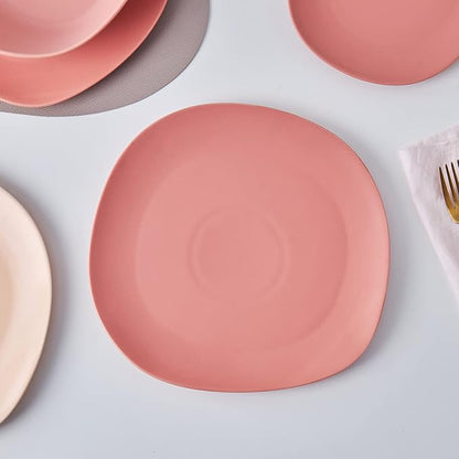 Stone lain Delilah Dinner Plate 6-Piece Dish Set, Porcelain, Terracotta