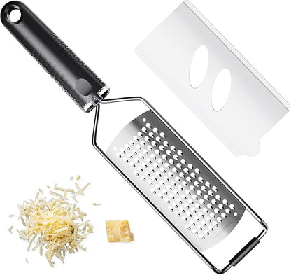 Cheese Grater with Non-Slip Handle, Lemon Zester, Extra Coarse Grater, 12in x 2.5in