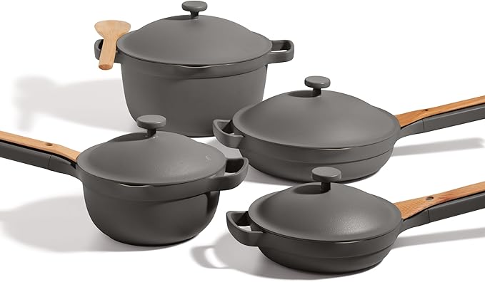 Our Place Cookware Set - 13-Piece Kit Including the Always Pan, Perfect Pot and Spatulas | Multifunctional, Toxin-Free Nonstick | Heat Safe up to 450°F | Oven, Stove, Induction Compatible | Char