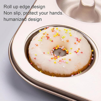 12 Cavity Donut Baking Pans Nonstick Donut Pan Carbon Steel Ring Donut Baking Tins Doughnut Pans Donut Molds Baking Pan