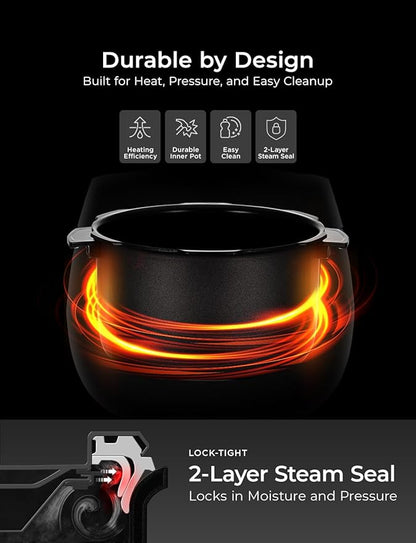 CUCKOO Twin Pressure Rice Cooker 10-Cup Uncooked / 20-Cup Cooked with Nonstick Inner Pot, Large Rice Maker & Warmer with 16 Menu Options, Open Cooking Mode, Voice Guide, Gray (CRP-ST1009FG)