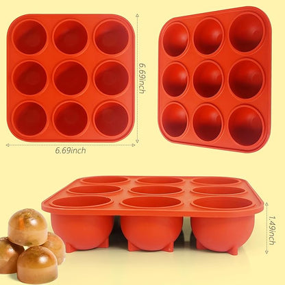 9-Cavity Silicone Frozen Dog Treat Mold for Woof Pupsicle & Power Chewer Pupsicle Large 25-75lbs,Reusable Frozen Dog Treat Tray Mold for Pupsicle Toy