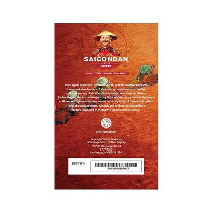 Pour Over Vietnamese Coffee – Saigondan Adventure | Espresso Robusta | 100% Robusta | Instant Specialty Coffee | Small Batch Roasted | Direct Trade | Naturally Sweet | 18 Sachets