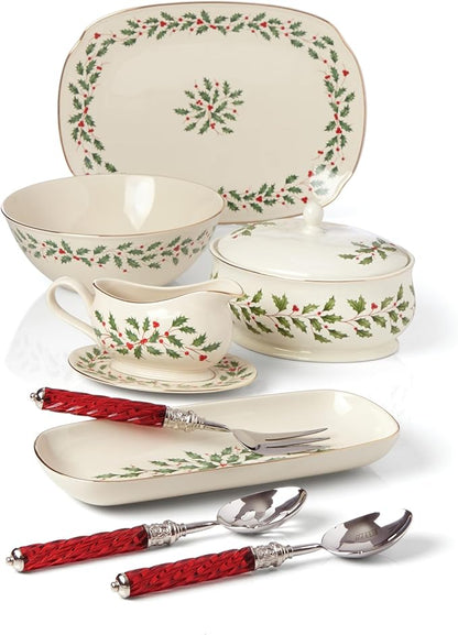 Lenox 830141 Holiday Serving Bowl, Christmas Hosting