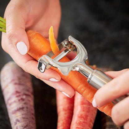 Rösle Stainless Steel 1.5-inch Wide Crosswise Swivel Peeler
