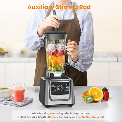 Blenders for Kitchen, 2000W Professional Grade High-Speed Countertop Blender with 68oz Pitcher & 27oz To-Go Cup for Smoothies, Ice, and Frozen Fruit, BPA-Free, Dishwasher Safe