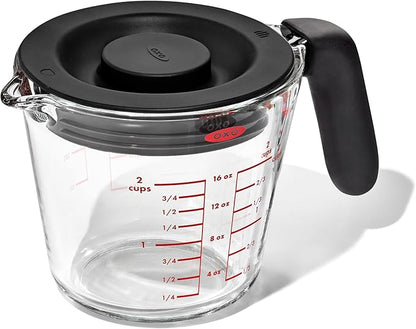 OXO Good Grips 2 Cup Glass Measuring Cup with Lid