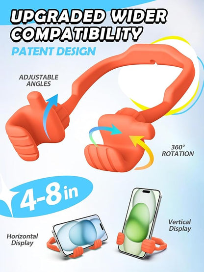 Stocking Stuffers for Teens Boys Girls Cell Phone Stand: Upgrade Adjustable Thumbs Up Lazy Phone Holder for Desk Fun Birthday Gifts for Grandma Adults Husband from Wife