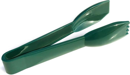 New Star Foodservice 35599 Utility Tong, High Heat Plastic, Straight Edge, 6 Inch, Set of 12, Green