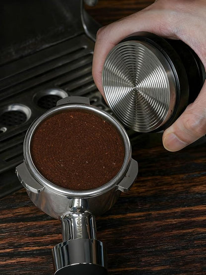 53.3mm Espresso Tamper, Coffee Espresso Accessories with Ergonomic Handle, Tamper Tool Espress Includes 15lb/25lb/30lb Replacement Spring, Coffee Tamper Fits for Breville 54mm Portafilters