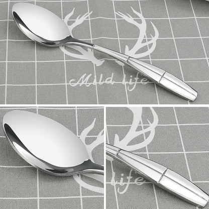 12 Pieces Stainless Steel Dinner Spoons, Silverware Table Spoons