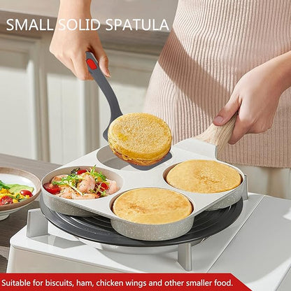 Flexible Silicone Spatula Set For Nonstick Cookware Rubber Silicone Bpa-Free Heat Resistant Heavy Duty Kitchen Turner Large,Slotted Flipper And Small Spatulas For Egg Fish Pancake Cookie (Grey)