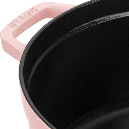 Staub Cast Iron Round Cocotte 5.5-quart-Peony Pink