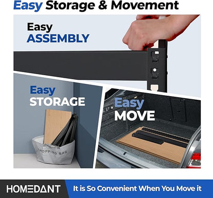 HOMEDANT 5 Tier Laminated Boltless Metal Shelving Unit Adjustable Garage Storage Utility Rack Heavy Duty Shelves Organization Shelf Warehouse Pantry Shed 35.9" W x 18.2" D x 71.3" H 10Pack
