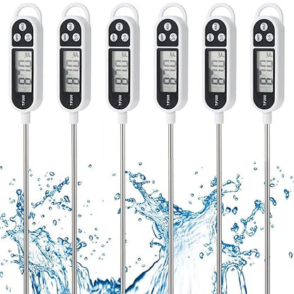 6pcs Candy Thermometer Digital Instant Read for Meat Kitchen Cooking Food Oil Deep Fry BBQ Grill Smoker (6, 23.2inch)