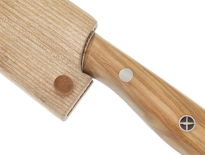 Proposed Value: Mercer Culinary Premium Grade Super Steel, 5-Inch Bar Knife, Spalted Maple Handle/Saya Cover