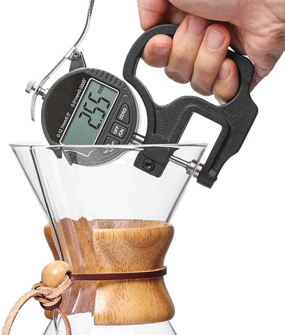 Pour Over Coffee Maker 20 OZ, 6 Cup Borosilicate Glass Drip Coffee Maker with Reusable Stainless Steel Filter and Cork Grip for Home Café 600 ML