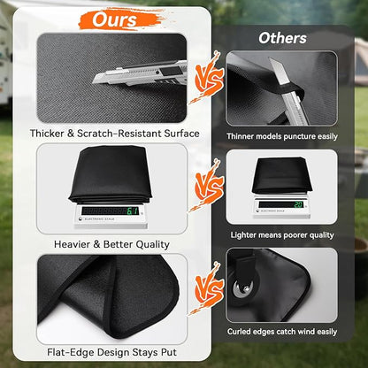 100x39 inches Extra-Large Under Grill Mats for Outdoor Grill, Double-Sided Fireproof Multi-Grill Protective Mat, Oilproof Waterproof BBQ Fire Pit Fireplace Mat