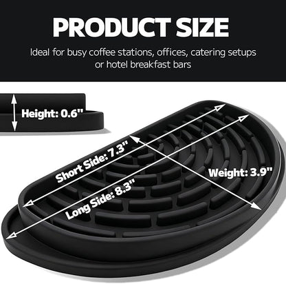 MIMORE Drip Tray - Silicone Coffee Drip Tray for Hamilton 45 Cup and Large Coffee Maker - Drink Dispenser Drip Pan Catcher