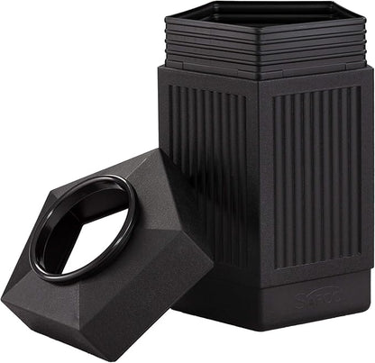Safco Canmeleon Trash Can, 30 Gallons, Indoor and Outdoor Use, Durable & Weather-Resistant Commercial Garbage Can, Black