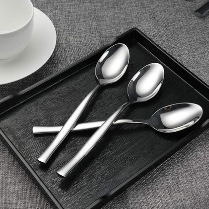 Idotry 12-Piece Stainless Steel Dinner Spoons, 7.96 Inches