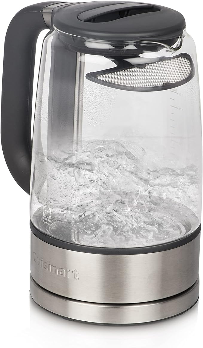 Cuisinart GK-17N Viewpro Cordless Electric Kettle, Silver 1.7 Liter