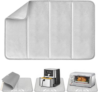 FYY Heat-resistant Mat for Food Warming Mats - 23×15.4 inch Tables Protected, Up to 50% Temperature Block, Foldable and Space-Saving, Waterproof, Oil-Resistant (Not Include Food Warming Mat)