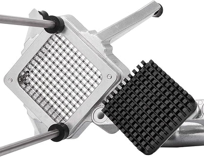 Commercial Vegetable Fruit Chopper W/6-Wedge Slicer&1/4″&3/8″&1/2" Blade Professional Food Dicer French Fry Cutter Onion Slicer Stainless Steel For Tomato Peppers Potato Mushroom