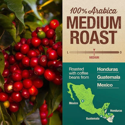 Mayorga Organic Coffee 2lb Mayan Blend - Medium Roast Whole Bean Coffee Specialty Grade, 100% Arabica, Slow Roasted, Chocolate and Floral Flavor with Low Acidity - USDA Organic, Non-GMO, Kosher