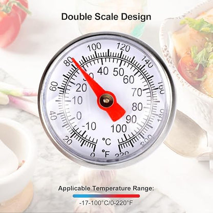 Meat Thermometer for Grilling, Food Thermometer for Cooking, Milk, Meat Thermometers for Grilling Cooking, Kitchen Instant Read Thermometer, Pocket Thermometers Food Temperature Probe